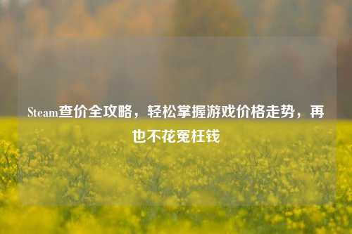 Steam查价全攻略,轻松掌握游戏价格走势,再也不花冤枉钱