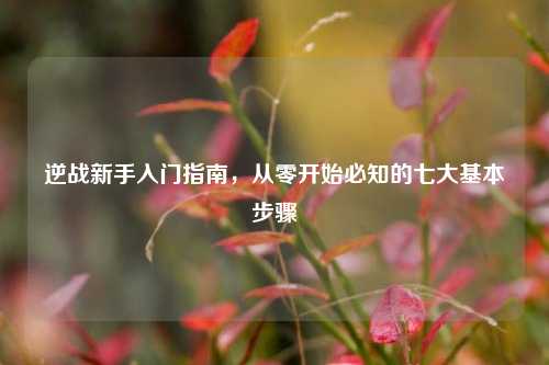 逆战新手入门指南，从零开始必知的七大基本步骤