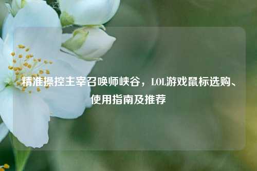 精准操控主宰召唤师峡谷,LOL游戏鼠标选购、使用指南及推荐