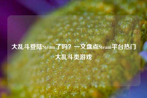 大乱斗登陆Steam了吗？一文盘点Steam平台热门大乱斗类游戏