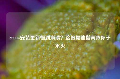 Steam安装更新慢到崩溃？这份提速指南救你于水火