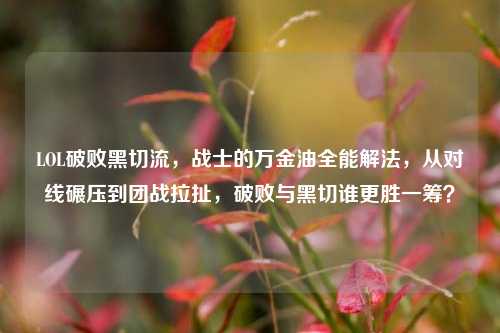 LOL破败黑切流，战士的万金油全能解法，从对线碾压到团战拉扯，破败与黑切谁更胜一筹？