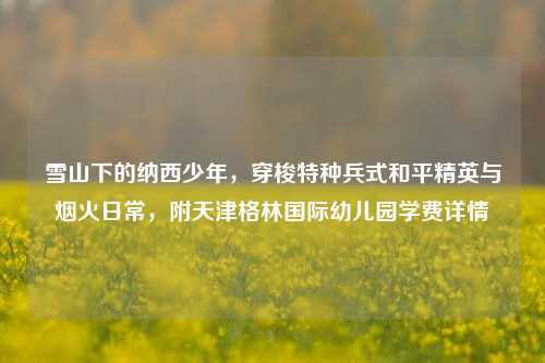 雪山下的纳西少年,穿梭特种兵式和平精英与烟火日常,附天津格林国际幼儿园学费详情