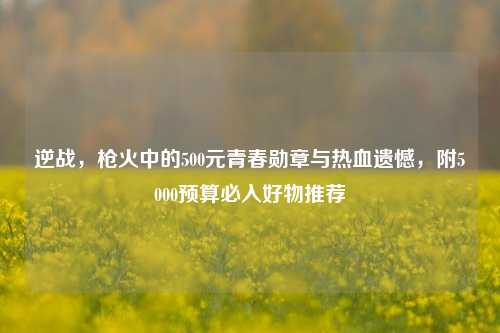 逆战，枪火中的500元青春勋章与热血遗憾，附5000预算必入好物推荐