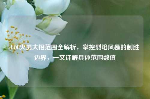 LOL火男大招范围全解析,掌控烈焰风暴的制胜边界,一文详解具体范围数值