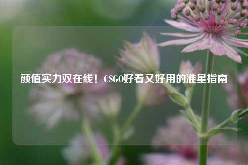 颜值实力双在线！CSGO好看又好用的准星指南