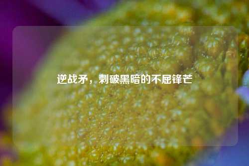 逆战矛，刺破黑暗的不屈锋芒