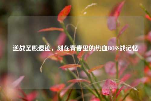 逆战圣殿遗迹,刻在青春里的热血BOSS战记忆