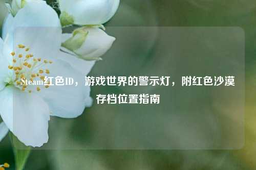 Steam红色ID,游戏世界的警示灯,附红色沙漠存档位置指南