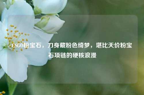 CSGO粉宝石,刀身藏粉色绮梦,堪比天价粉宝石项链的硬核浪漫