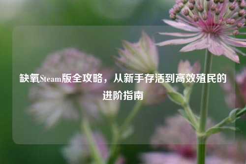 缺氧Steam版全攻略，从新手存活到高效殖民的进阶指南