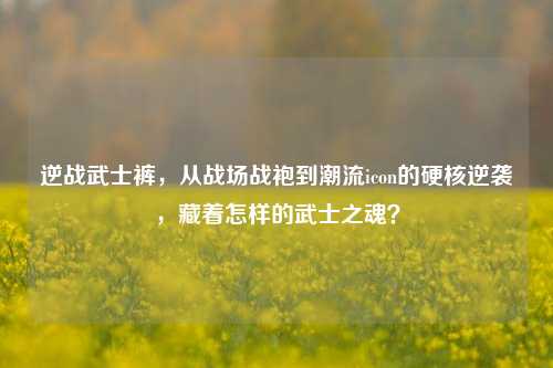 逆战武士裤,从战场战袍到潮流icon的硬核逆袭,藏着怎样的武士之魂?