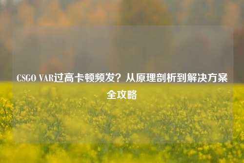 CSGO VAR过高卡顿频发?从原理剖析到解决方案全攻略