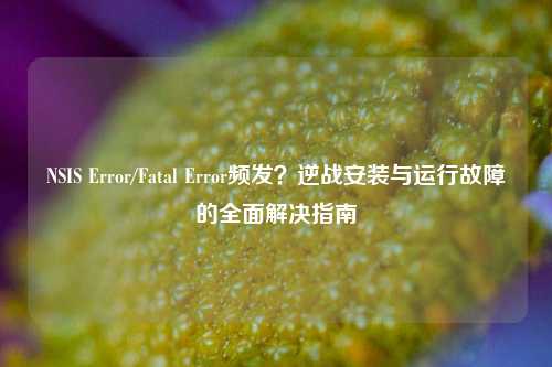 NSIS Error/Fatal Error频发?逆战安装与运行故障的全面解决指南