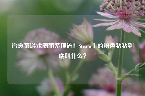 治愈系游戏圈萌系顶流!Steam上的粉色猪猪到底叫什么?