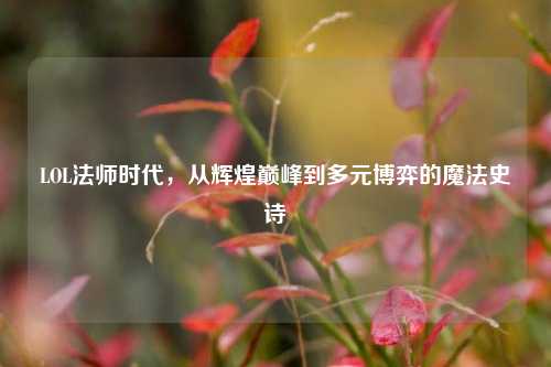 LOL法师时代，从辉煌巅峰到多元博弈的魔法史诗