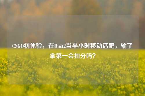 CSGO初体验,在Dust2当半小时移动活靶,输了拿第一会扣分吗?