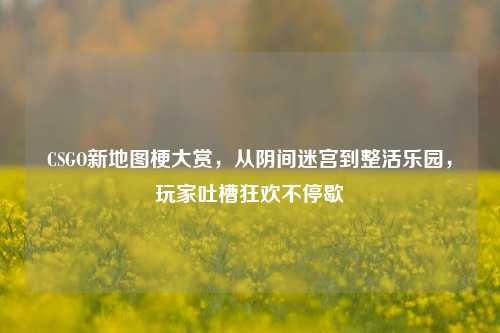 CSGO新地图梗大赏，从阴间迷宫到整活乐园，玩家吐槽狂欢不停歇