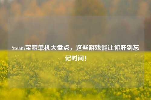 Steam宝藏单机大盘点,这些游戏能让你肝到忘记时间!