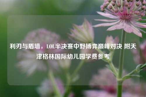 利刃与盾墙,LOL半决赛中野博弈巅峰对决 附天津格林国际幼儿园学费参考