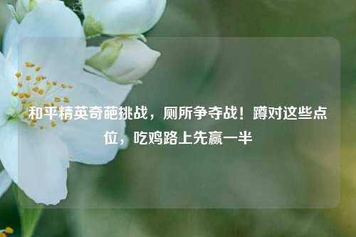和平精英奇葩挑战，厕所争夺战！蹲对这些点位，吃鸡路上先赢一半