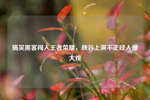 搞笑黑客闯入王者荣耀，峡谷上演不正经入侵大戏
