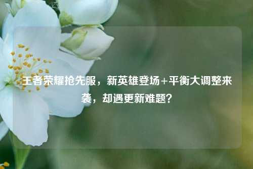 王者荣耀抢先服，新英雄登场+平衡大调整来袭，却遇更新难题？