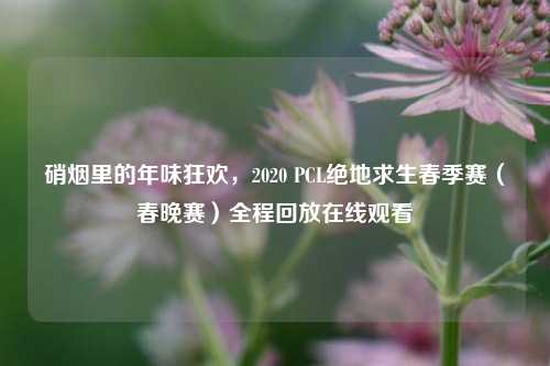硝烟里的年味狂欢,2020 PCL绝地求生春季赛(春晚赛)全程回放在线观看