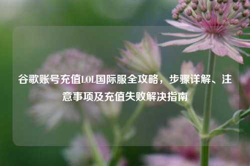 谷歌账号充值LOL国际服全攻略,步骤详解、注意事项及充值失败解决指南