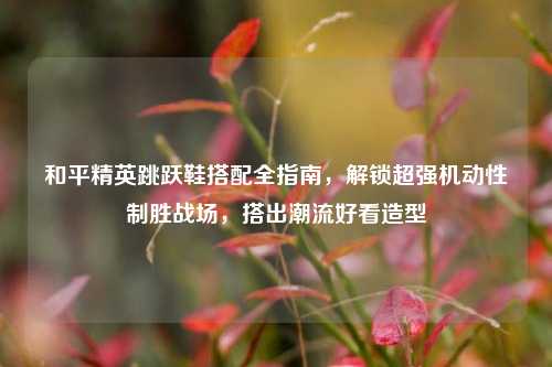 和平精英跳跃鞋搭配全指南,解锁超强机动性制胜战场,搭出潮流好看造型