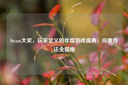 Steam大奖，玩家定义的年度游戏盛典，投票方法全指南