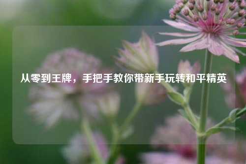 从零到王牌,手把手教你带新手玩转和平精英