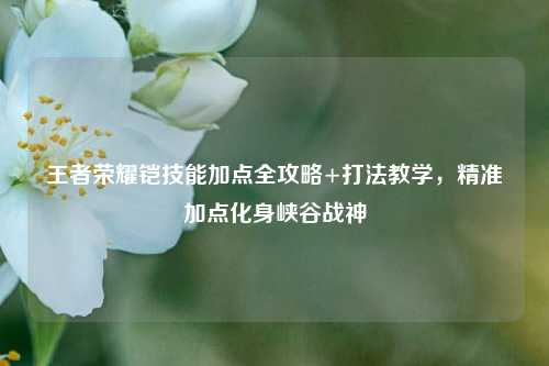 王者荣耀铠技能加点全攻略+打法教学，精准加点化身峡谷战神
