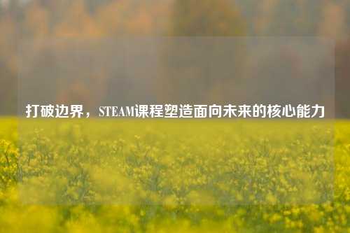 打破边界,STEAM课程塑造面向未来的核心能力