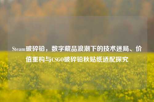 Steam破碎铅，数字藏品浪潮下的技术迷局、价值重构与CSGO破碎铅秋贴纸适配探究